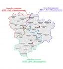 Зоны обслуживания агрохимических  служб Волгоградской области.